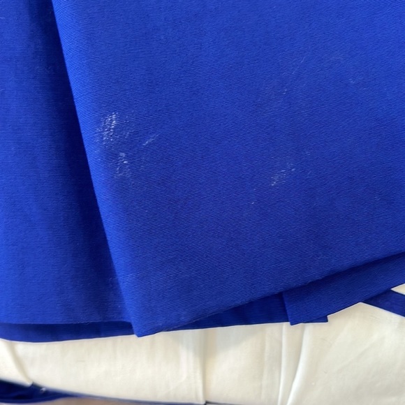 Milly Cobalt Blue & White Striped Collared Dress for Office or Casual sz.10 - Picture 10 of 11